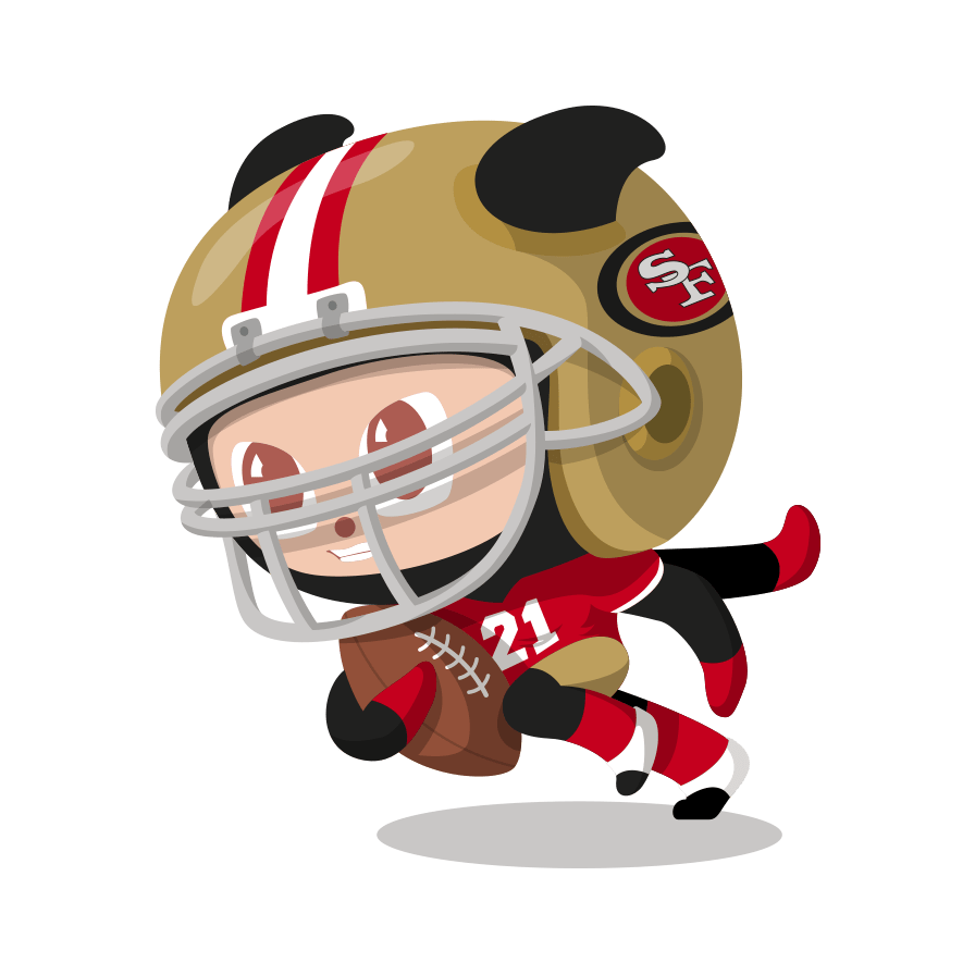 octocat dressed as a San Francisco 49er